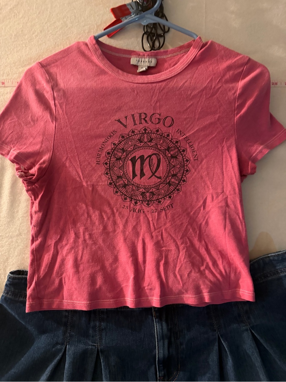 Virgo Graphic Crop Tee - Pink top shop Nordstrom’s t shirt